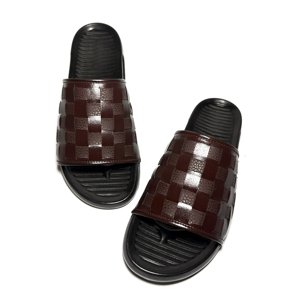 Checkered Chic Slides  WS-CS001