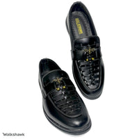 Black Prime Leather Shoes WS-BL003 – Premium Soft Comfort Casual Shoes for Men