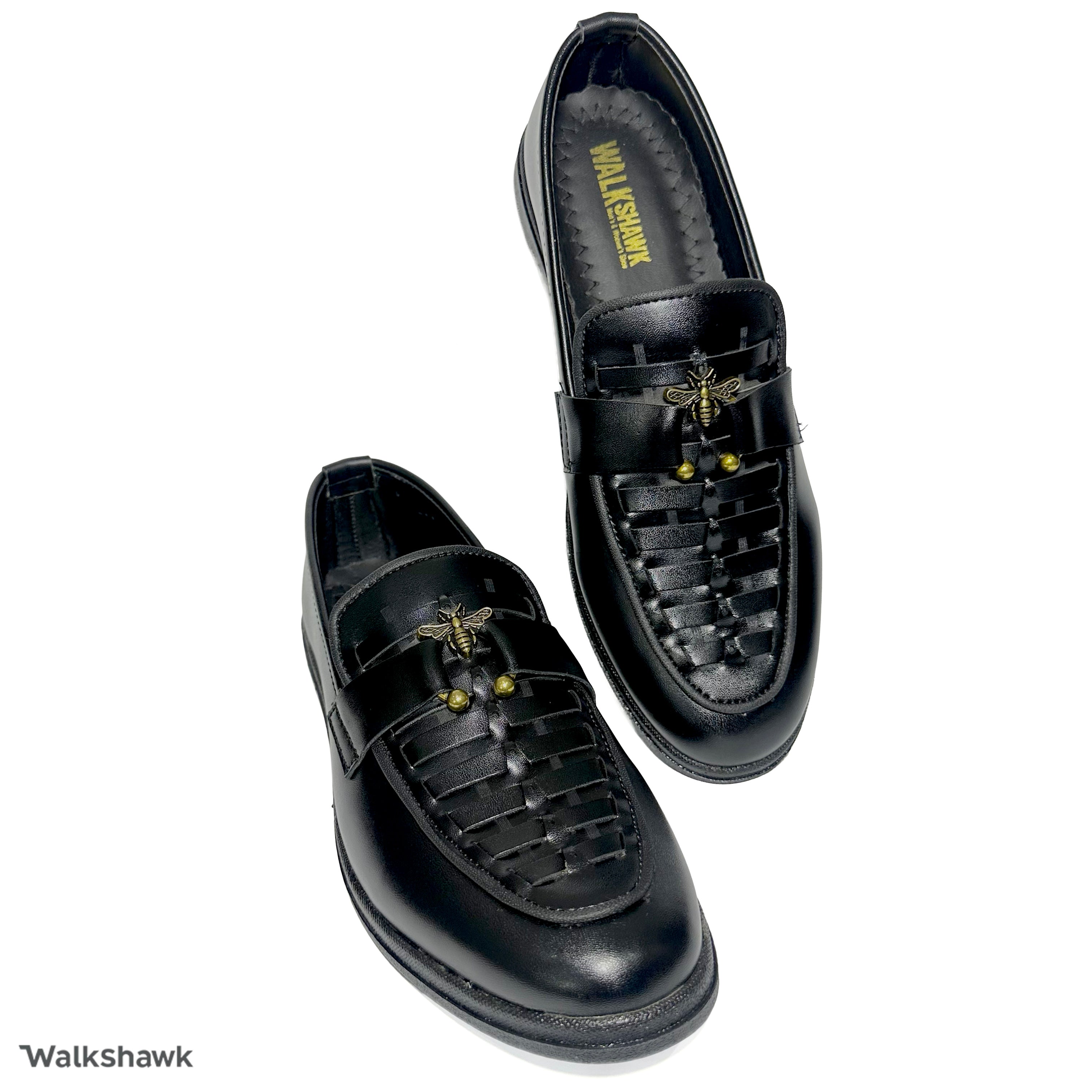 Black Prime Leather Shoes WS-BL003 – Premium Soft Comfort Casual Shoes for Men