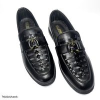 Black Prime Leather Shoes WS-BL003 – Premium Soft Comfort Casual Shoes for Men