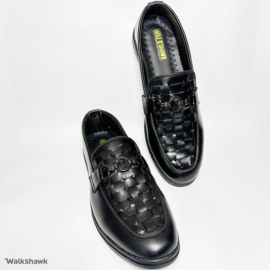 Handmade Luxe Leather Shoes WS-EL003 – Premium Black & Brown Designer Casuals for Men | Walkshawk