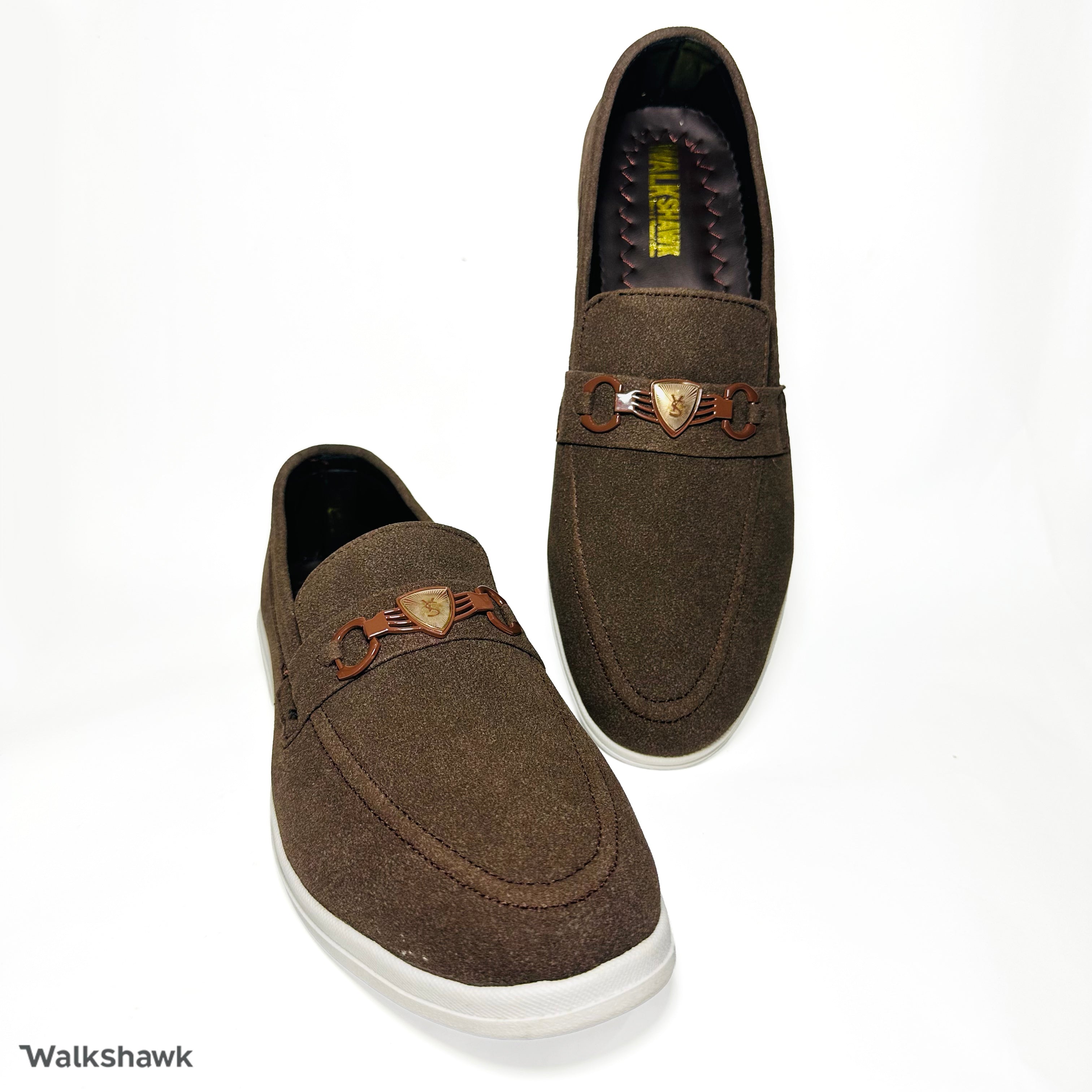 SuedeCraft Casual Shoes WS-SC002 – Premium Suede Leather Shoes for Men with White Sole